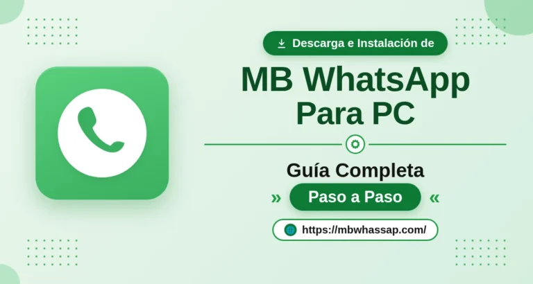 MB WhatsApp Para PC