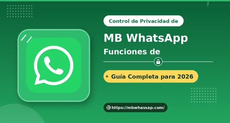 Nombre de Usuario en MB WhatsApp